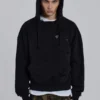 Pullover Bitten-hoodie i svart