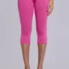 Quinn Capri-byxor i rosa med nitar