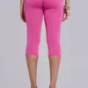 Quinn Capri-byxor i rosa med nitar