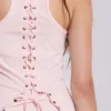 Ramona-väst i rosa med burnout-effekt