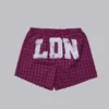 Röda rutiga LDN-boxershorts
