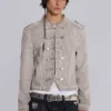 Rebel Military Jacket i lera