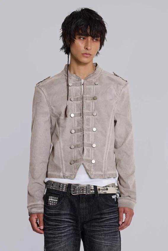 Rebel Military Jacket i lera