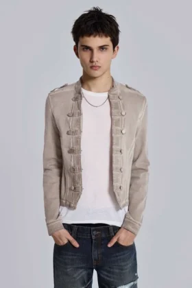 Rebel Military Jacket i lera