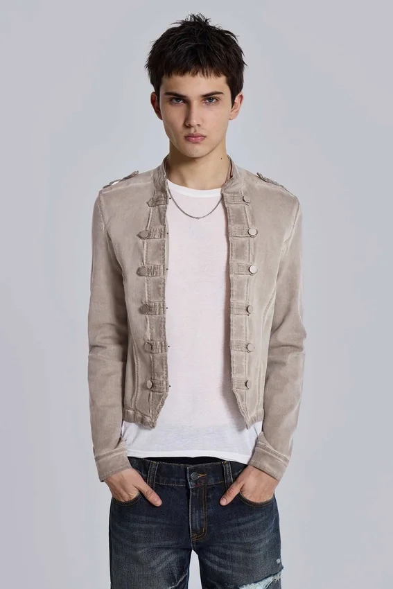 Rebel Military Jacket i lera