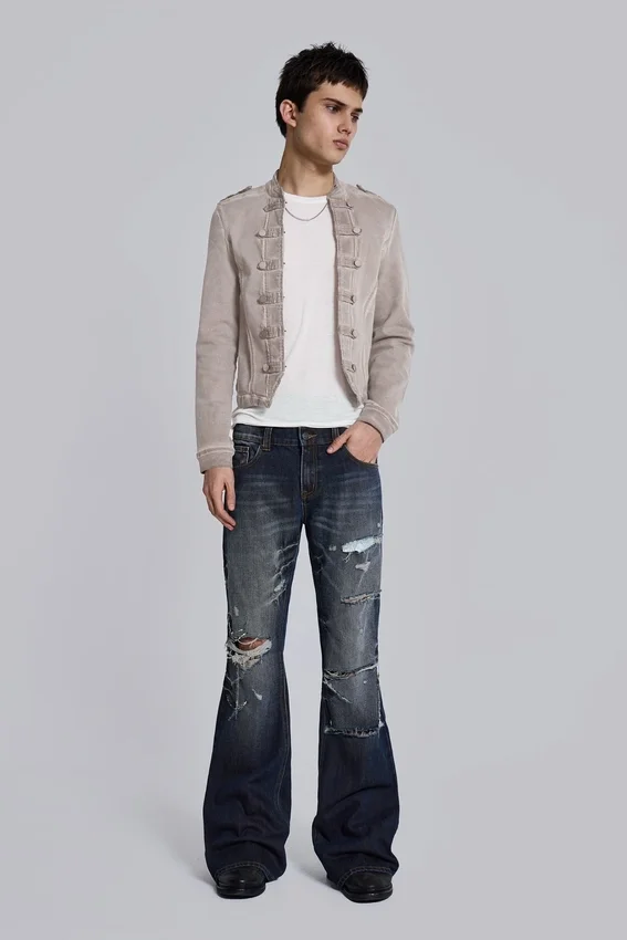 Rebel Military Jacket i lera