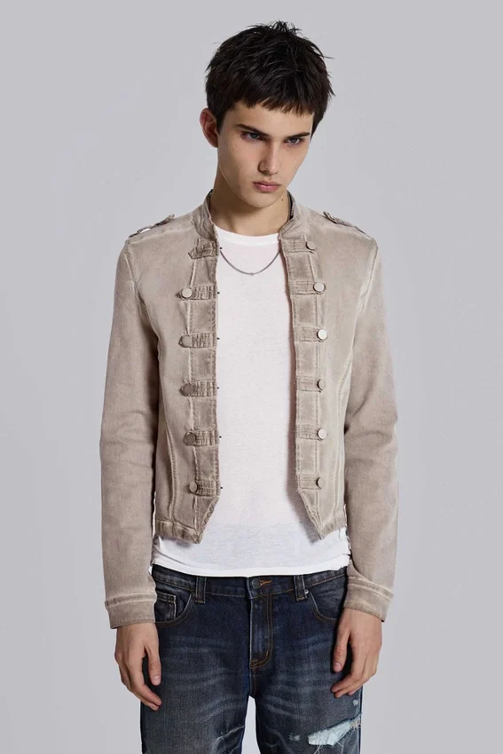 Rebel Military Jacket i lera