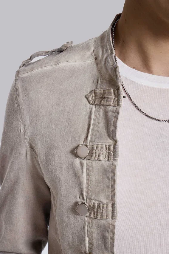 Rebel Military Jacket i lera