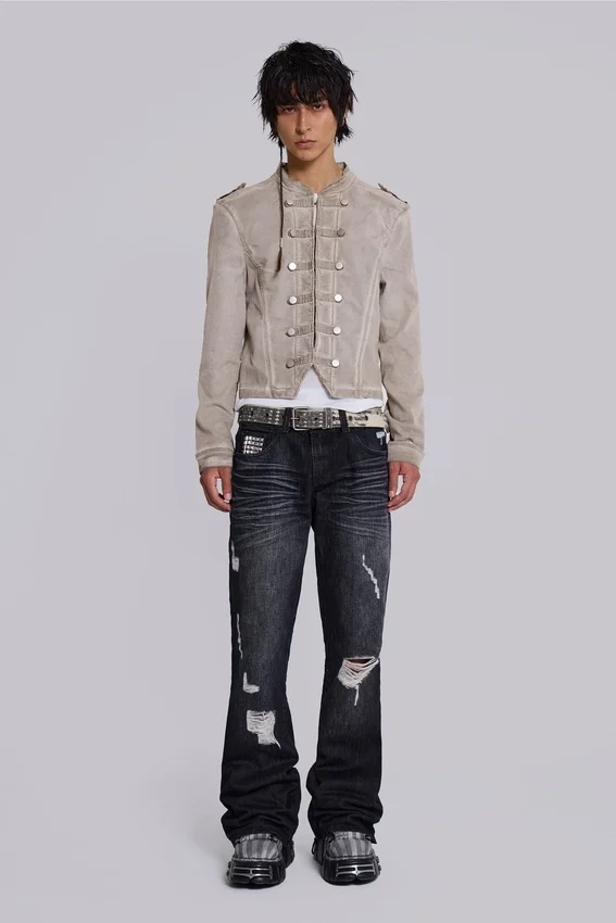 Rebel Military Jacket i lera
