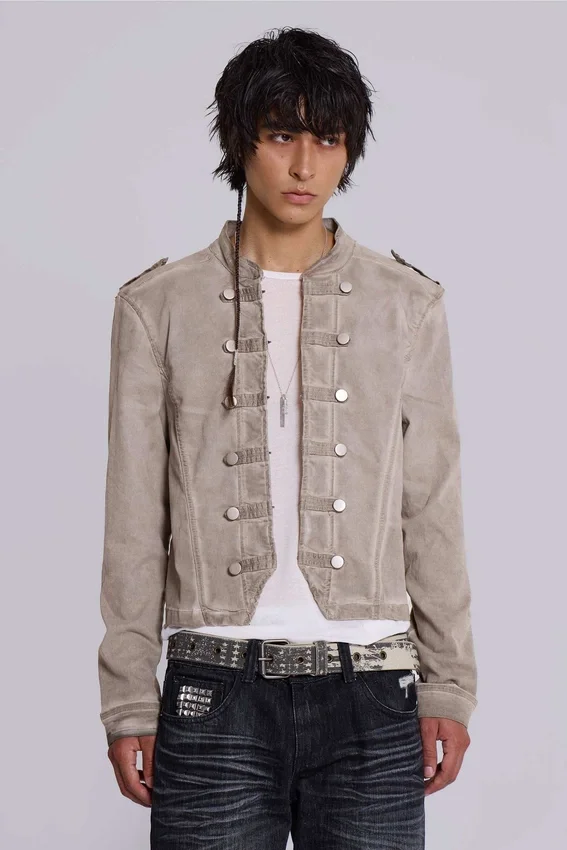 Rebel Military Jacket i lera