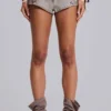 Rebel Military minishorts i färgen Clay