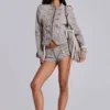 Rebel Military minishorts i färgen Clay