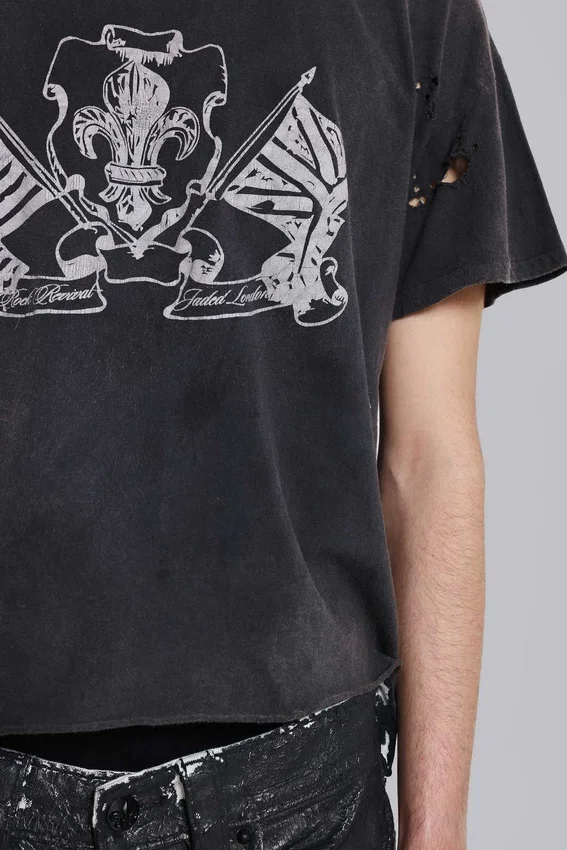 Rock Revival Distressed National kort T-shirt