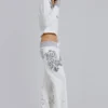 Rock Revival grafisk hoodie med nitar
