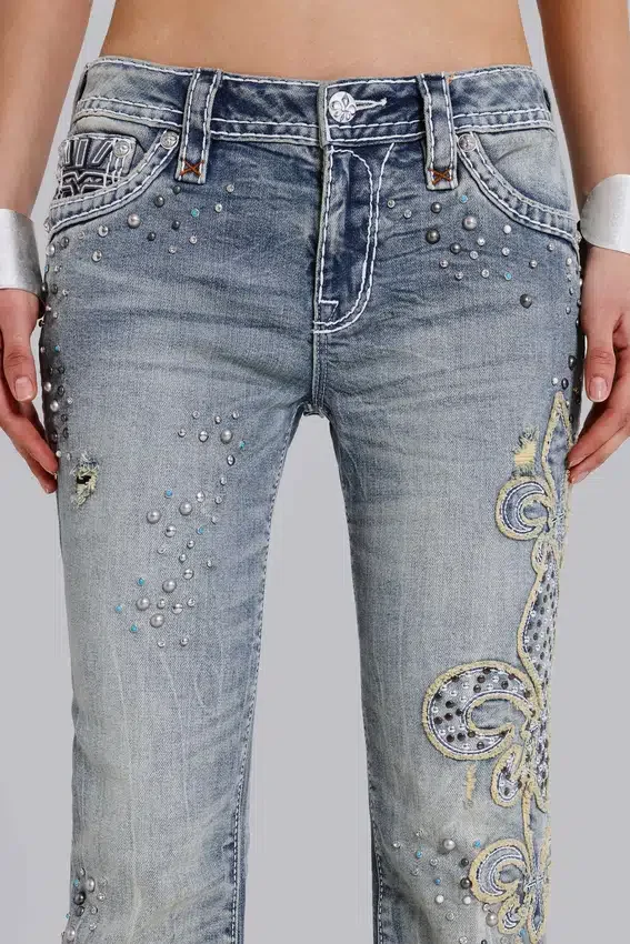 Rock Revival Madison Bootcut-jeans med dekorationer