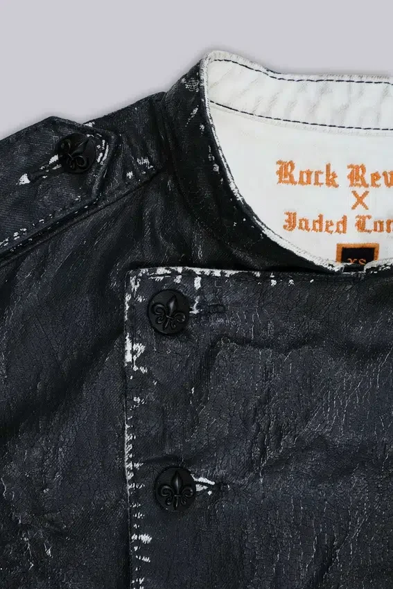 Rock Revival militärinspirerad motorcykeljacka