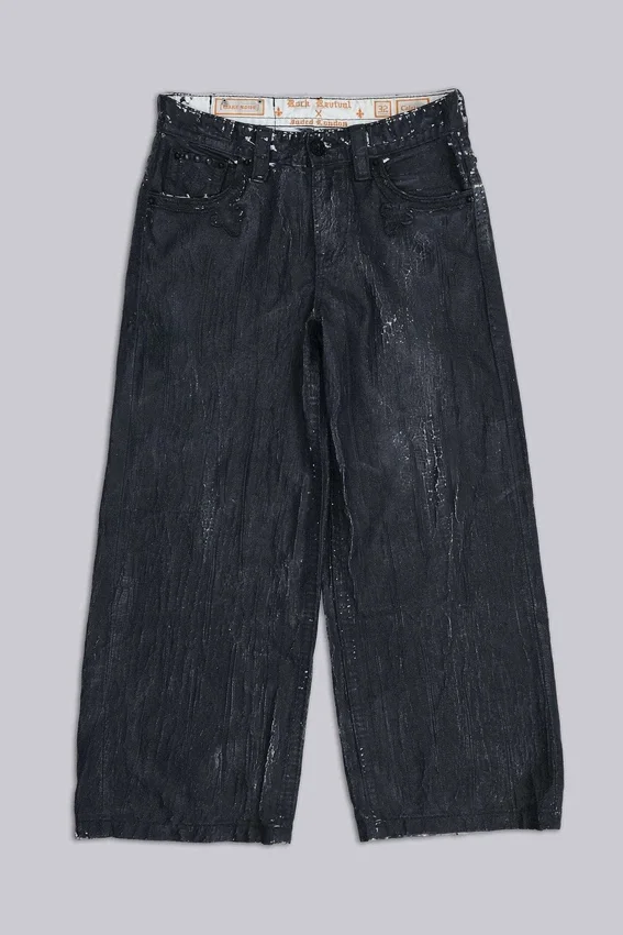 Rock Revival Moto Wax-Jeans