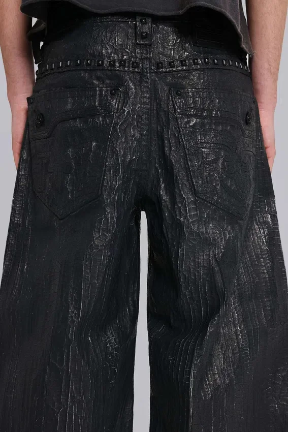 Rock Revival Moto Wax-Jeans