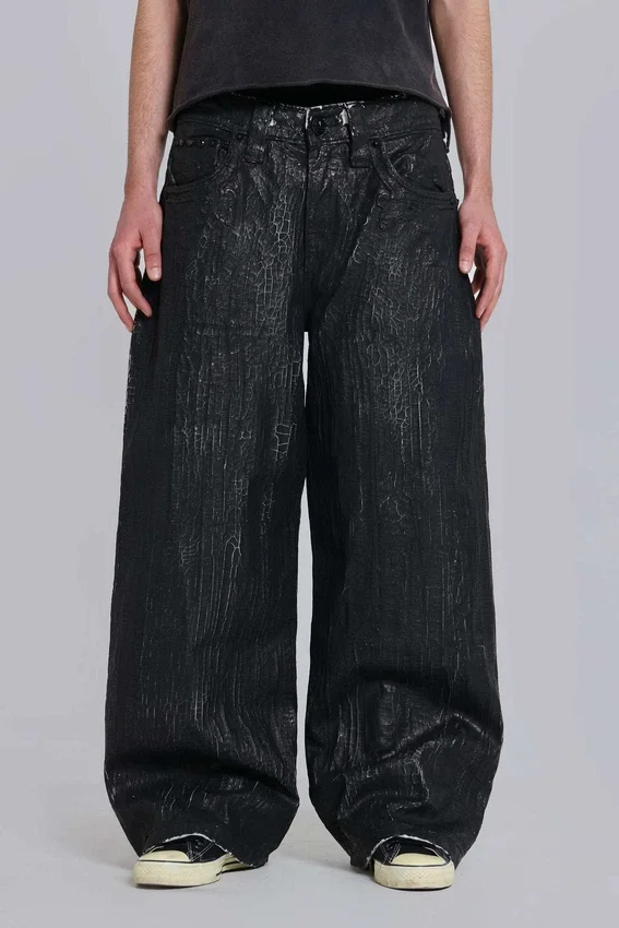 Rock Revival Moto Wax-Jeans