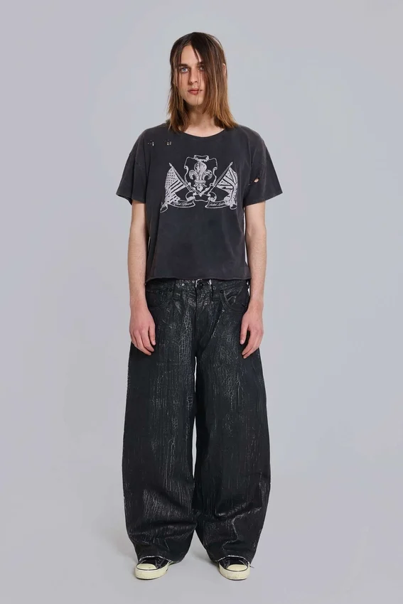 Rock Revival Moto Wax-Jeans