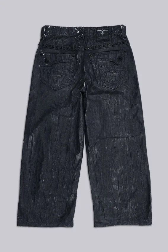 Rock Revival Moto Wax-Jeans
