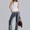 Rock Revival Patchwork Flag Rider-Jeans