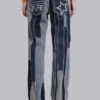 Rock Revival Patchwork Flag Rider-Jeans