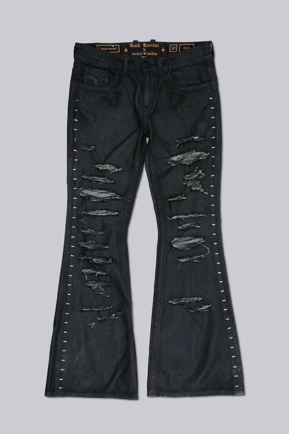Rock Revival Staple Wax Bootcut-Jeans