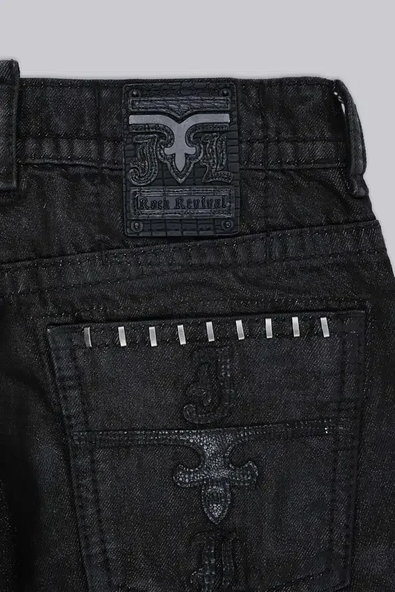 Rock Revival Staple Wax Bootcut-Jeans