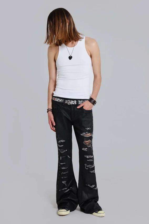 Rock Revival Staple Wax Bootcut-Jeans