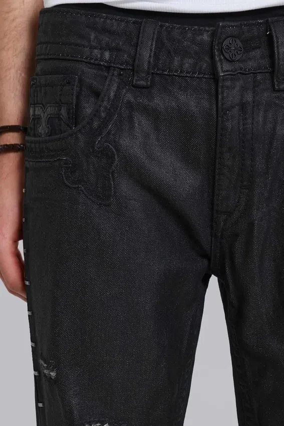 Rock Revival Staple Wax Bootcut-Jeans