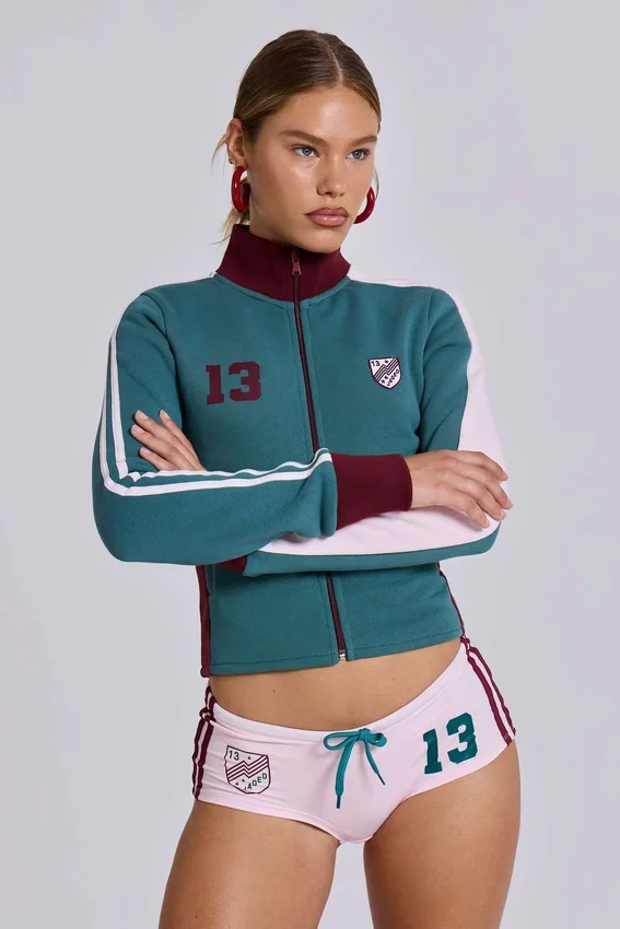 Rosa fotbollsminishorts nr 13