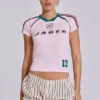 Rosa fotbollströja för bebisar nr 13