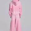Rosa sportiga, baggy Monster Joggers