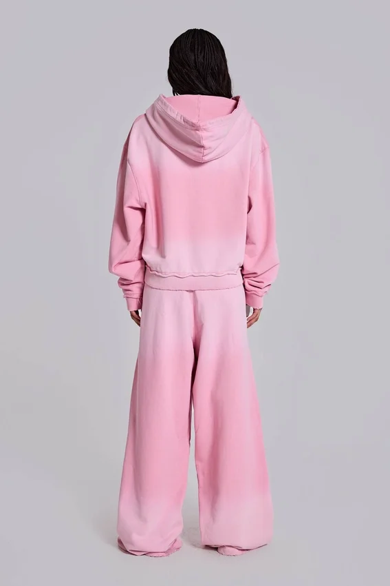 Rosa sportiga, baggy Monster Joggers