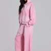 Rosa sportiga, baggy Monster Joggers