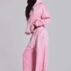 Rosa sportiga, baggy Monster Joggers