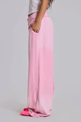 Rosa sportiga, baggy Monster Joggers