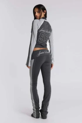 Rynna sportiga byxor med vikbar midja och bootcut-passform