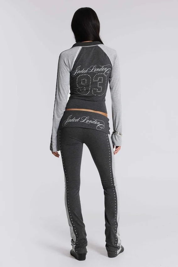 Rynna sportiga byxor med vikbar midja och bootcut-passform