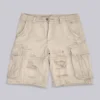 Sandfärgade cargoshorts