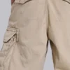 Sandfärgade cargoshorts