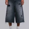 Skate-slitna snickarshorts