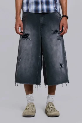 Skate-slitna snickarshorts