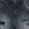 Skate-slitna snickarshorts