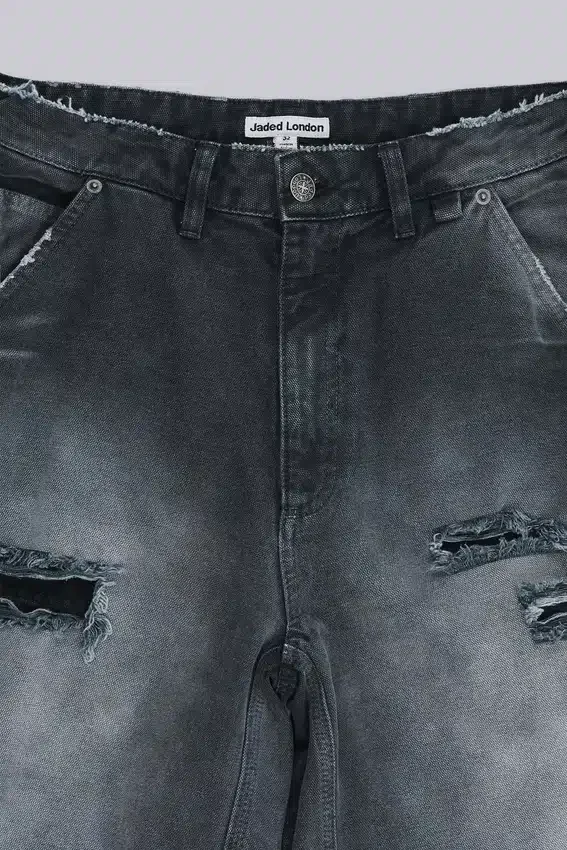 Skate-slitna snickarshorts