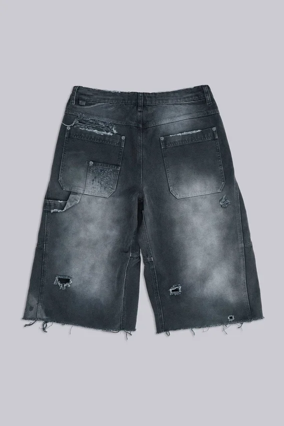 Skate-slitna snickarshorts