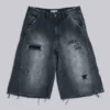 Skate-slitna snickarshorts