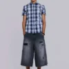 Skate-slitna snickarshorts