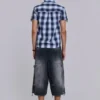 Skate-slitna snickarshorts
